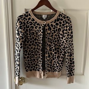 Cheetah print cardigan